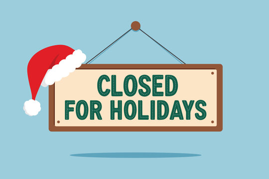 Closed for Holidays illustration