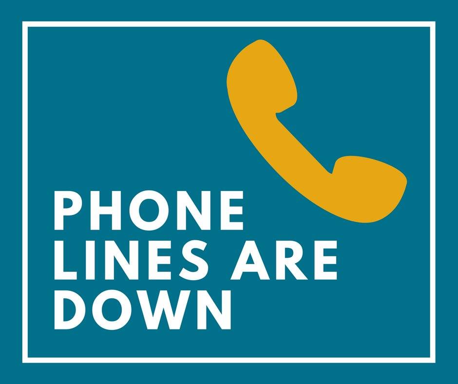 Phone lines are down image