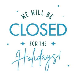 Closed for Holidays illustration